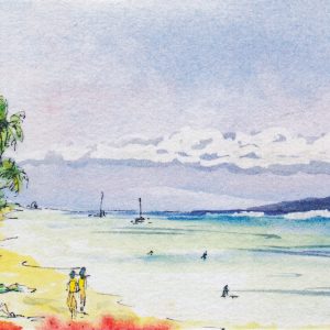 505 Beach  ~  Watercolor Original